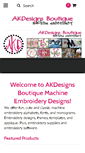 Mobile Screenshot of akdesignsboutique.com